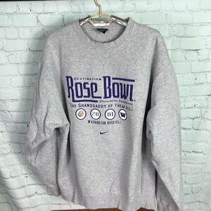Vintage 2001 University of Washington Rose Bowl Football crew Adult XL